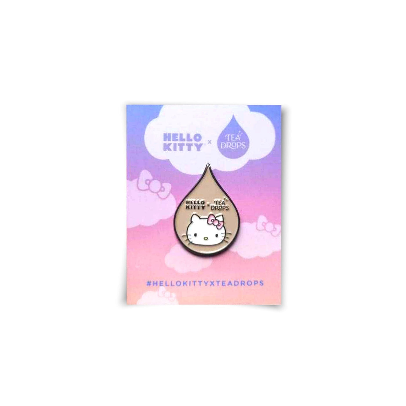 Tea Drops x Hello Kitty: Limited Edition Enamel Pins - Pin 1 -  Tea Drop Shaped